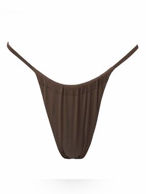 Slate Swim Rain Bikini Bottoms in Espresso Brown XS